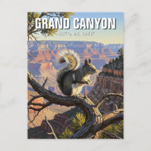 L'écureuil de Kaibab dans le parc national du Gran