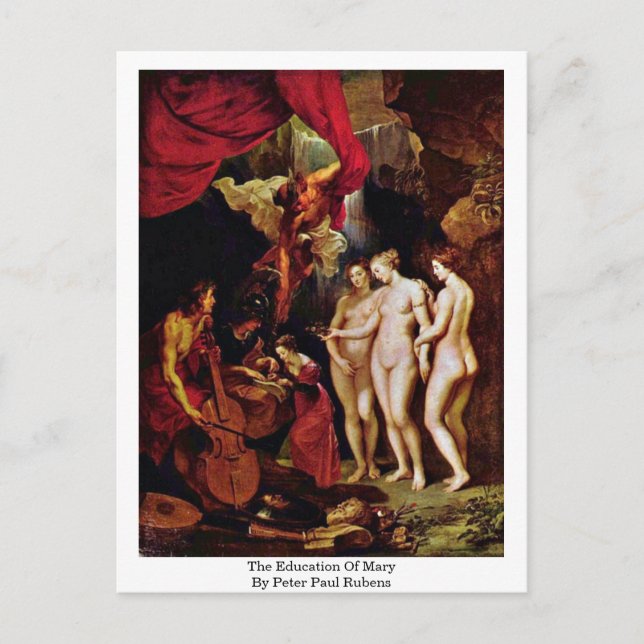 Carte Postale L'Éducation De Marie Par Peter Paul Rubens (Devant)