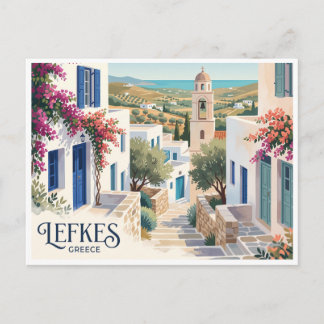 Carte Postale Lefkes, Paros, Greece
