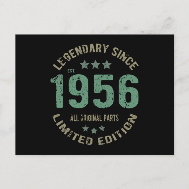 Carte Postale Légende 65 ans Anniversaire 65 ans (Devant)