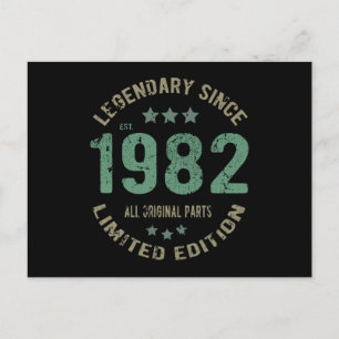 Carte Postale Légende de 39 ans pour un 39e anniversaire