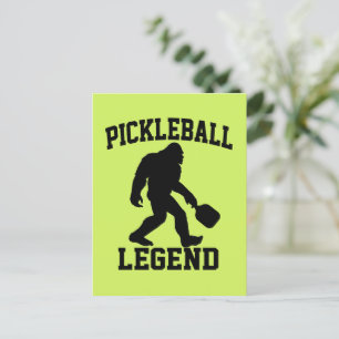 Carte Postale Légende de pickleball drôle Bigfoot