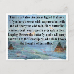 Carte Postale Légende des papillons