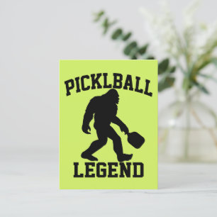 Carte Postale Légende Drôle de Bigfoot de Pickleball