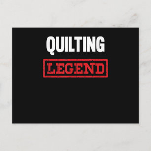 Carte Postale Légende du quilting   Cadeaux drôles pour amateurs