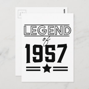 Carte Postale Légende vintage de 1957
