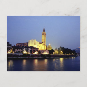 Carte Postale L'église de Sant'Anastasia à Vérone, Italie.