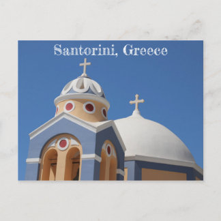 Carte Postale L'église de Santorin en Grèce