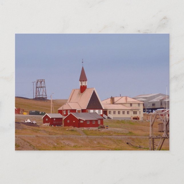 Carte Postale L'église la plus au nord du monde (Devant)