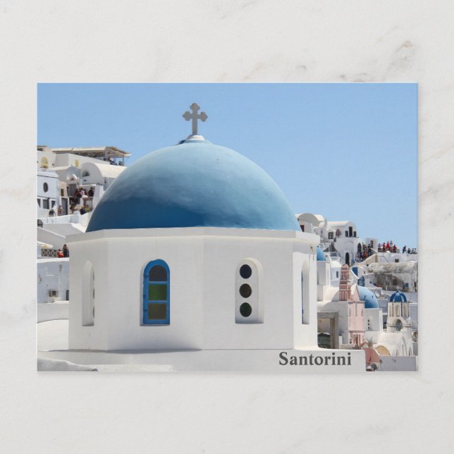 Carte Postale L'église Santorin Oia (Devant)