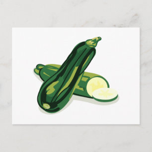 Carte Postale Légume courgette