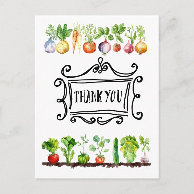 Carte Postale Légume végétal Appreciation végétarienne (Devant)
