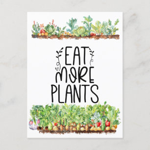 Carte Postale Légume végétarien plante végétarien