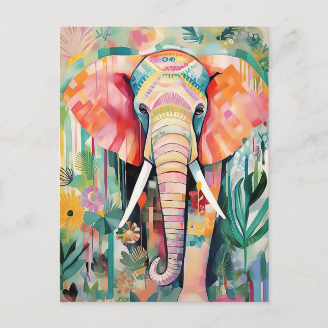 Carte Postale L'Eléphant (Devant)