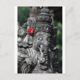 Carte Postale L'éléphant de Ganesha Dieu hindoue