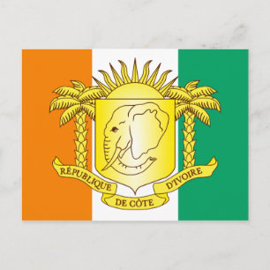 Carte Postale l'emblème de la côte d'ivoire