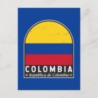 L'emblème du drapeau colombien est Vintage