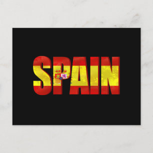 Carte Postale L'emblème du drapeau espagnol pour fiers Espagnols