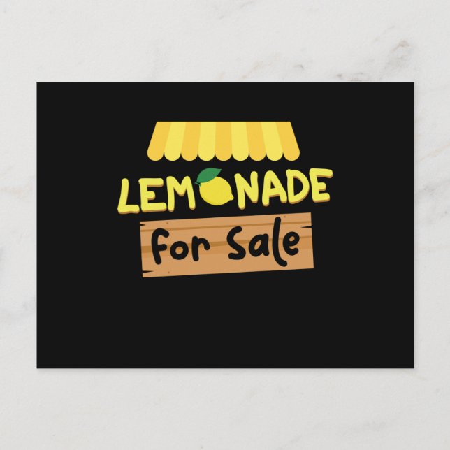 Carte Postale Lemonade For Sale Lemonade (Devant)