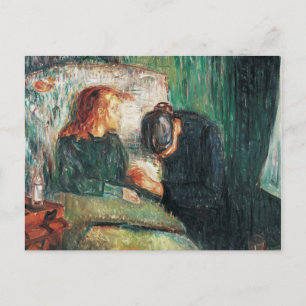 Carte Postale L'enfant malade d'Edvard Munch, montre Sofie à ell