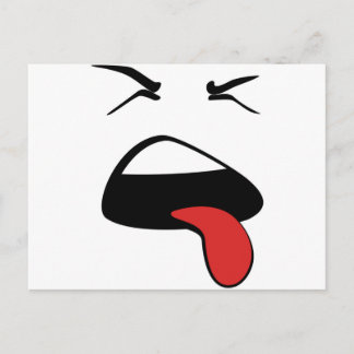 Carte Postale lengua afuera