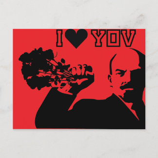 Carte Postale lenin - je vous aime