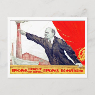 Carte Postale Lénine montre une usine, propagande soviétique