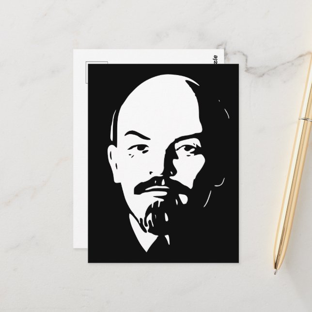 Carte Postale Lénine, URSS, CCCP, Union soviétique, communisme (Devant/Arrière en situation)