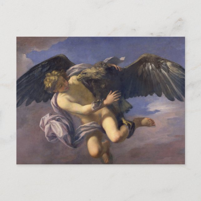 Carte Postale L'enlèvement de Ganymede, 1700 (huile sur toile) (Devant)