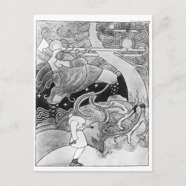 Carte Postale L'énorme chêne coupé (Devant)