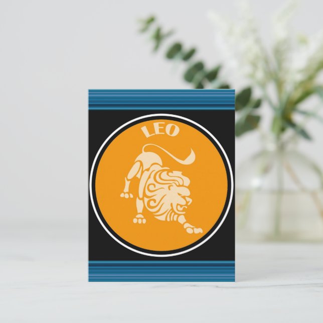 Carte postale Leo (Debout devant)