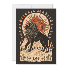 Carte postale - Leo Celestial Zodiac Art