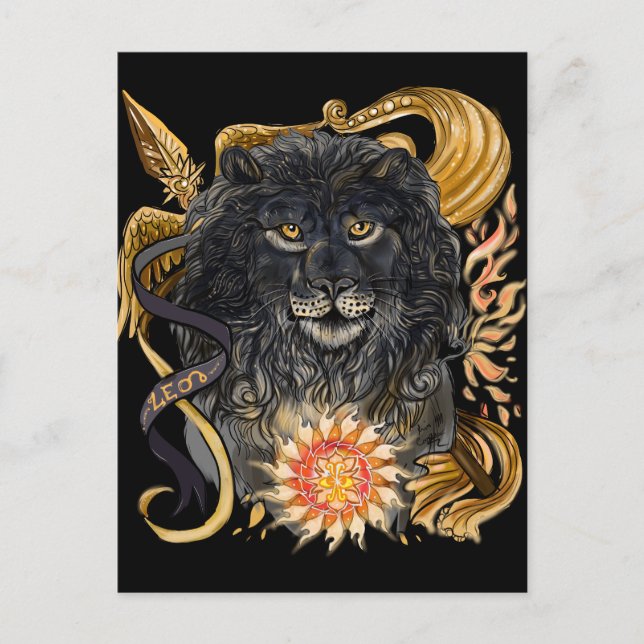 Carte Postale Leo Zodiac (Devant)