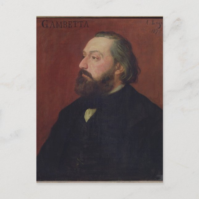 Carte Postale Leon Gambetta 1875 (Devant)