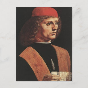 Carte Postale Léonard de Vinci - Portrait d'un musicien