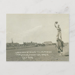 Carte Postale Leonard Stroud triche équitation.