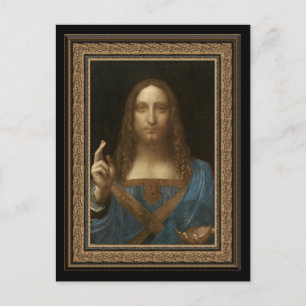 Carte postale Leonardo da Vinci 1500 Salvator Mund