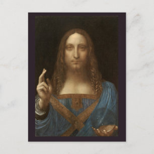 Carte postale Leonardo da Vinci 1500 Salvator Mund