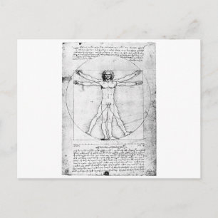 Carte Postale Leondardo Da Vinci Proportion Homme