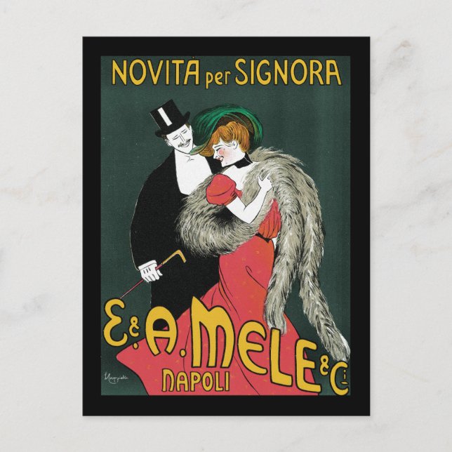 Carte Postale Leonetto Cappiello Novita Par Signora (Devant)