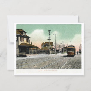 Carte Postale Leonia NJ Trolley Junction 1910