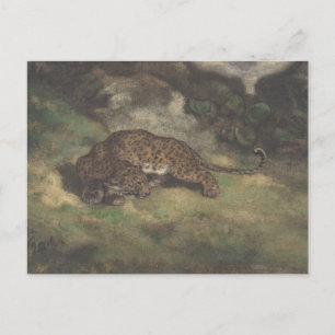 Carte Postale Leopard et Serpent