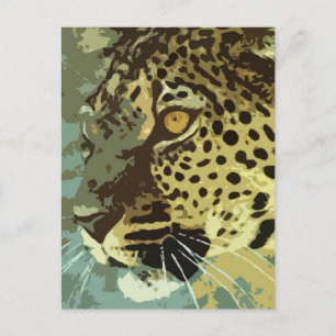Carte Postale Leopard Eyes