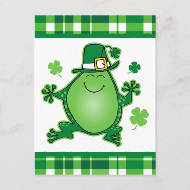 Carte postale Leprechaun Frog (Devant)