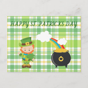 Carte Postale Leprechaun & Pot of Gold.