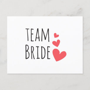 Carte Postale L'équipe de la mariée