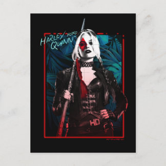 Carte Postale L'équipe du suicide | Harley Quinn & Green Ferns