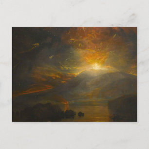 Carte Postale L'éruption des monts Soufrière par Turner