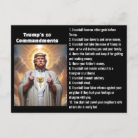 Les 10 commandements de Trump