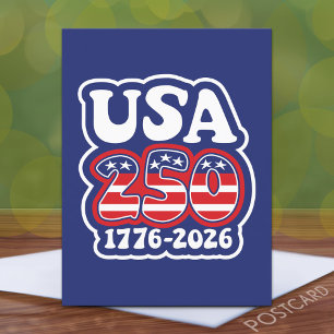 Carte Postale Les 250 ans d'Amérique - Groovy USA 250